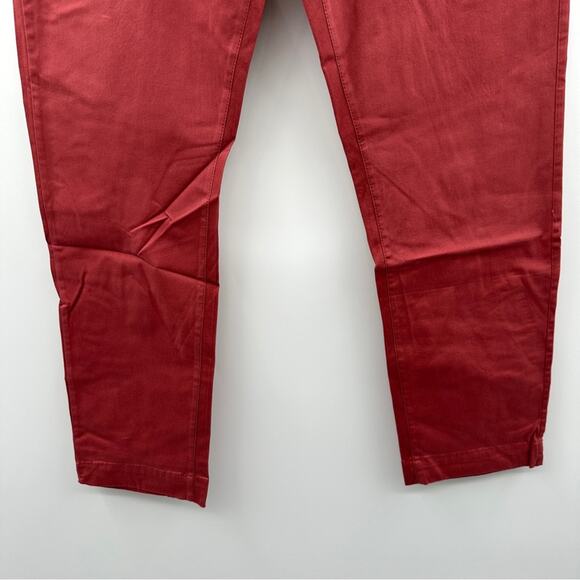 Tailor Vintage Red Slim Fit Stretch Fabric Pants in Canyon Red Sz 36 x‎ 30 NEW - Picture 3 of 10